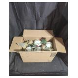 Box of Festive Holiday Ornaments