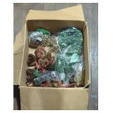 Assorted Box of Pine Cones and Faux Foliage