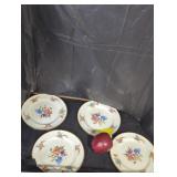 Floral Porcelain Plate Set