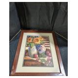 Framed Roost Art Print By Joan Cole