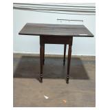 Vintage Drop-Leaf Wooden Table(29in W by 29in H)