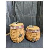 Longaberger Handwoven Basket Set with Lids