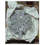 Decorative Sparkling Snowflake Ornaments