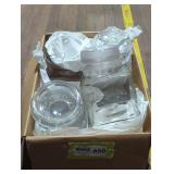 Assorted Glass Storage Jars Collection