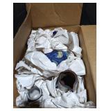 Blue and White Ceramic Pitchers and More Box Lot