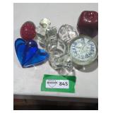 Assorted Glass Paperweights and Figurines