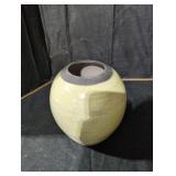 Crackle Glazed Vase with Signed Base