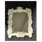 Ornate Floral Mirror with Decorative Frame