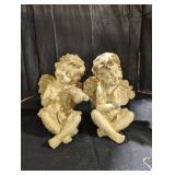 Pair of Cherub Musicians Figurines