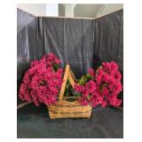 Longaberger Basket with Faux Florals