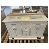54in Thompson Gray Vanity, 2-basin, cosmetic