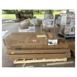 Outdoor storage shed, ceiling fans, 28ï¿½ doors