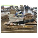 Vissani microwave, 18ï¿½ cabinet, chairs, & more