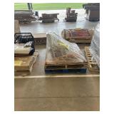 White marble style stone pavers