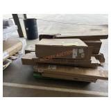 Bunk bed frame,cabinets,,unopened boxes