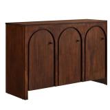 Appia 3-Door Arched Walnut Sideboard