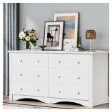 Creaser 58 in. Black Dresser w/ Outlet