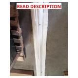 5 piec white board filler 3 inch x 91 1/2 inch
