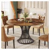 Halseey Rustic Brown 47" Round Table