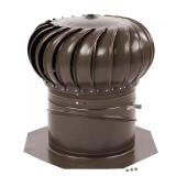 12 in. Weathered Wood Wind Roof Turbine avec?