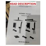 Black shower faucet
