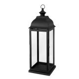 22 in. Traditional Black Steel Outdoor Lantern