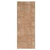 Vintage Taupe 2x6 Distressed Border Rug