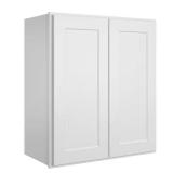 Shaker White Wall Cabinet 2-Doors 2-Shelves