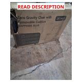 Zero gravity chair with removable cushion