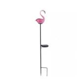 Pink Solar Flamingo Garden Stake