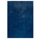 nuLOOM Ivana Checkered Plush Rug, Navy, 5x8