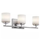 Ohara 22-in. 3-Light Chrome Vanity Light