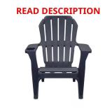 Midnight Blue Adirondack Chair with Cup Holder, H