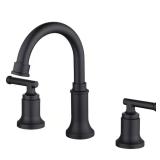 Glacier Bay Oswell 8-in Matte Black Faucet