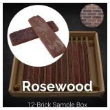 Sample Box Rosewood Brick 7.625 x 2.25 x 0.5 in