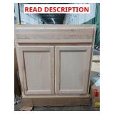 30" Unfinished Base Cabinet