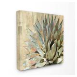 Green Painted Botanical Succulent Art