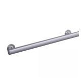24 in. Straight Bar w/ Grip, Matte Silver