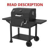 Oakford 24-Heavy Duty Charcoal Grill Black