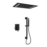 Matte Black 2-Spray Shower Faucet, 2.5 GPM