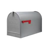 Stanley Gray Extra Large Steel Post Mailbox
