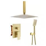 4-Spray 12" Ceiling Dual Shower Heads