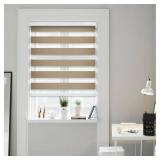 Cool Brown Cordless Zebra Roller Shade 61x72