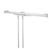 66" 120" Adjustable Draw Traverse White