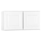 Hampton Satin White Wall Cabinet (30x15x12)