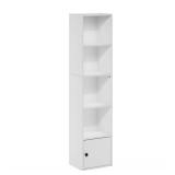 Luder 12 in. White 4-Shelf Bookcase