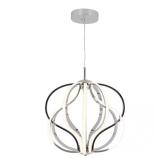 Meridian 30W 1-Light Chrome Pendant Light