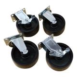 5 in. Caster Kit for RTA Steel Base Cabinets