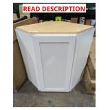 White Base Corner Cabinet