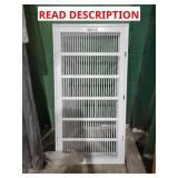 White metal vent cover 17"x33"
